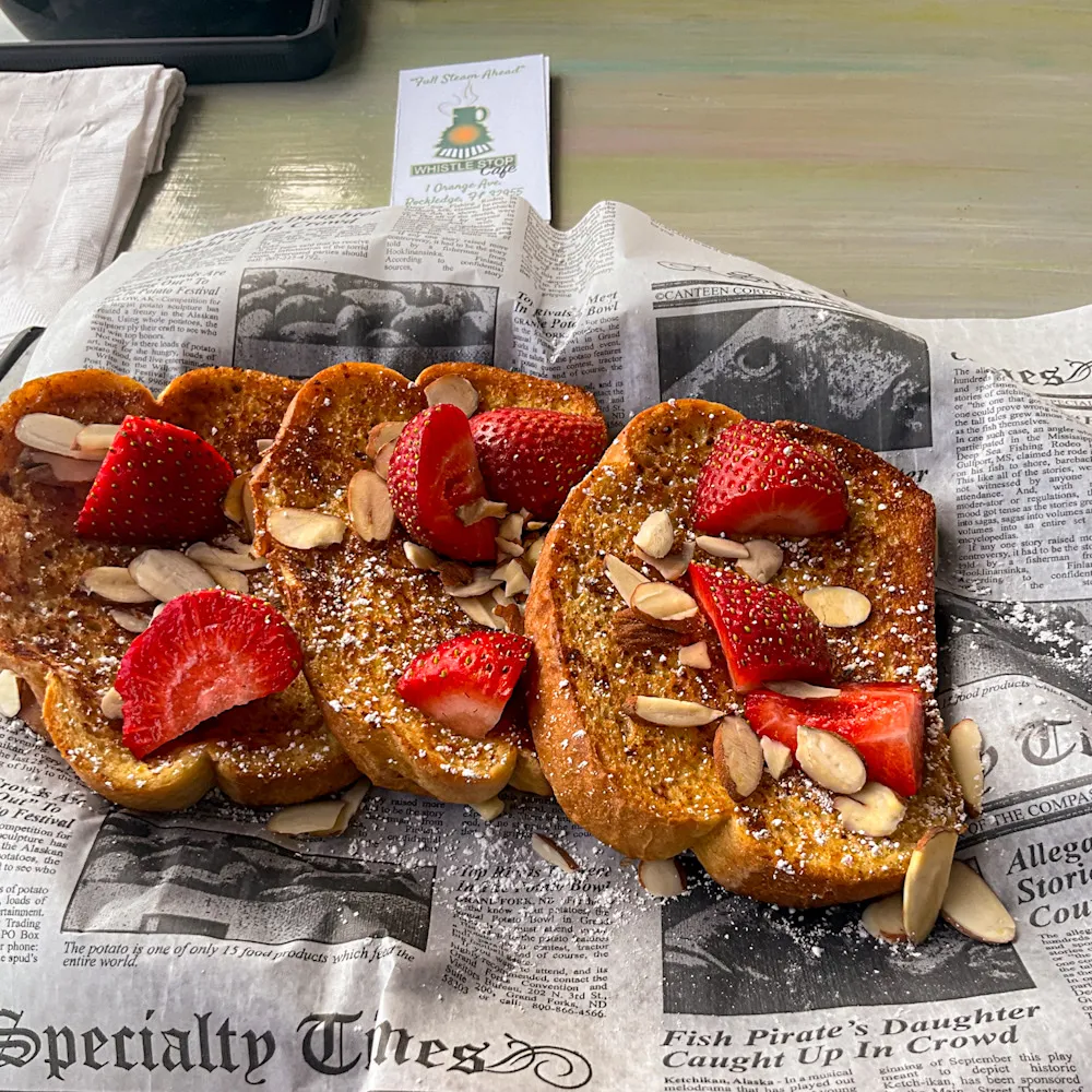 Strawberry Almond French Toast